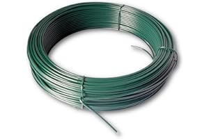 Chapuis FIT100 Spanndraht - Kunststoffbeschichteter Stahl - Außendurchmesser 2,7 mm - Länge 100 m - Grün