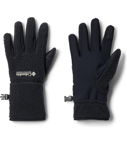 Columbia Cloudcap Fleece Glove, Guanti In Pile Uomo, Cloudcap 1 Fleece Glove, Nero (Black) 2, M