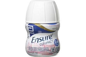 Ensure Compact, Nutritional Supplement Drink, Strawberry Flavour, Contains Protein, Vitamins and Minerals, 125 ml (Pack of 4)