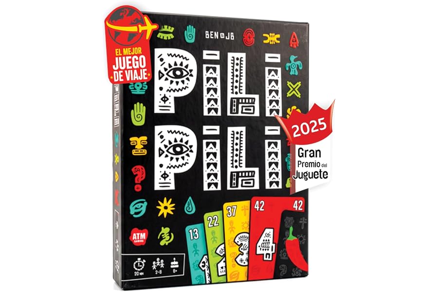 PILI PILI - El Juego del Verano | Juego de Mesa Rápido y Estratégico para Jugar en Piscina, Playa o Terraza | Familia y Amigo