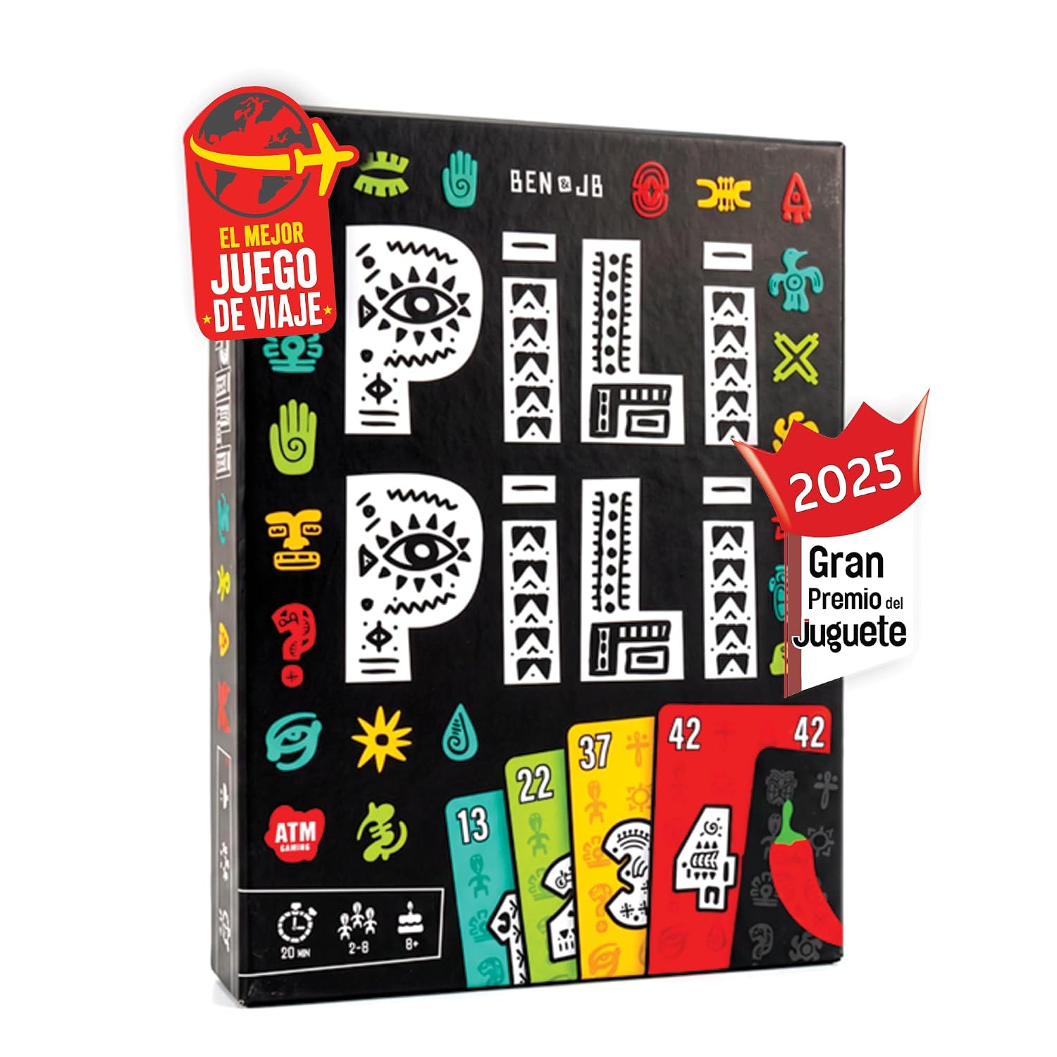 PILI PILI - Juego de Mesa Rápido y Estratégico | Familia y Amigos - en Piscina, Playa o Terraza - Ganador del Gran Premio del Juguete 2025 - Juego de Viaje del Verano