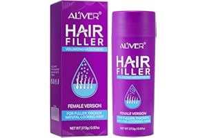 HUNELAER Hair Fibres,Hair Building Fibres & Hair Fibres for Thinning Hair Instantly Undetectable & Natural,Completely Conceals Hair Loss Hair Filler Hair Thickener & Topper for Women Dark Brown