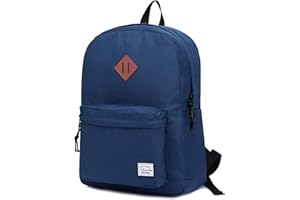 VASCHY Zaino Uomo, Zaino Università Vintage Zaino Scuola Zaino Donna Casual Zaino da Viaggio Zaino porta PC 15.6 Pollici Zaino Uomo Piccolo Impermeabile Zainetto Lavoro Scuola Spiaggia