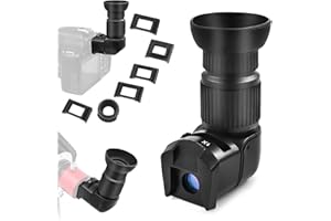 Astromania 1X/2.5X Vergrößerung rechtwinkliger Sucher mit 6 Montageadaptern für DSLR-Kamera wie Canon, Nikon, Pentax, Minolta, Dynax, Samsung, Olympus