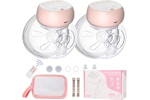 ‎MOOKLIN ROAM MOOKLIN ROAM Elektrische Doppelmilchpumpe, Milchpumpe Elektrisch mit 3 Modi und 9 Stufen, Tragbar & Freihändig, Wiederaufladbare Stillpumpe mit Memory Funktion für unterwegs und zu Hause (Rosa)