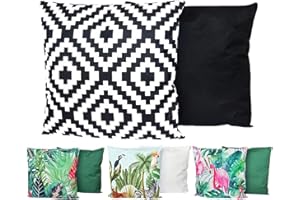 ‎JACK JACK XXL Outdoor Lounge Kissen 60x60cm Motiv Dekokissen inkl. Füllung Wasserfest Sitzkissen Garten Stuhl, Farbe:Abstrakt