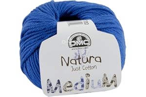 DMC - Natura Médium - Pelote de fil à tricoter et à crocheter | 100% coton - Idéal pour les vêtements | 50 g - 75 m | 27 coloris