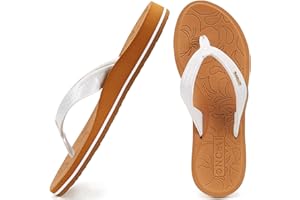ONCAI Flip Flops Womens Yoga Mat Comfortable Beach Platform Sandals With Arch Support