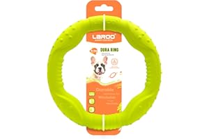 LaRoo Jouet pour Chien Dog Disc, Disque de Lancer Durable pour Chiens forts pour Petits, Moyens et Grands Chiens, Sport, Exercice, Activité et Jeux de Plein air (Vert, Mittlere-22CM)