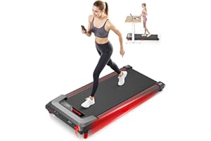 WalkDate Walking Pad Treadmill with 5% Incline, Compact Under Desk Treadmill for Home and Office, Portable Running Machine with LED Display Remote Control, 330lbs Capacity 2.5HP Low Noise