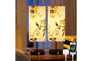 Yeeklab Lampe de Chevet Tactile Lot de 2 avec Ports de Charge USB, Lampes de Table avec 3 Couleur Modes, Dimmable LED Lampes pour Salon Chambre, Bureau, D'enfant, Hôtel