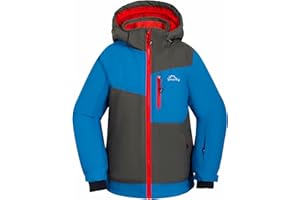 SMONTY Giacca da sci per ragazzi Giacca da sci invernale calda da neve impermeabile per bambini