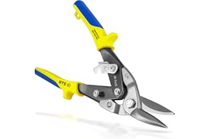 S&R Blechschere Aviation-Serie Rechtsschnitt 250 mm, hochfester Cr-Mo Stahl, Blech Schere ideal als Trockenbau Werkzeug, für Karosserieherstellung, Blechbearbeitung, Durchlaufblechschere Hebelwirkung