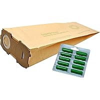 10 Staubsaugerbeutel geeignet für Vorwerk Kobold 118 119 120 121 122, mit EXTRA STARKEM FLANSCH incl. 10 Duftpatronen Dufties