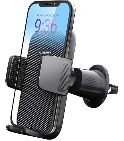 Clip Per Braccio Di Ventilazione Auto – Supporto Universale Con Sfera Da 17mm – Braccio Da 10 Cm, Rotazione 360° – Compatibile Con Supporti Telefono E Caricabatterie