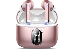 QXQ Cuffie Bluetooth, Auricolari Bluetooth 5.3 con 4 HD ENC Cancellazione Rumore Mic, 40 Ore Cuffie Wireless in Ear, Mini Cuffiette Bluetooth con 3D Hi-Fi Stereo, Cuffie Senza Fili IP7 Impermeabili