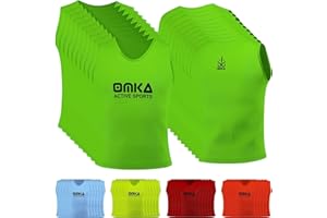 ‎OMKA OMKA 10 Stück Fußball Leibchen Trainingsleibchen Markierungshemd Fußballleibchen für Kinder Jugend und Erwachsene