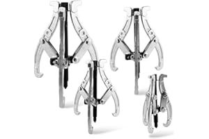 MUXHEL Set of 4 Puller Tool Bearing Puller Bearing, Puller Tool, 75 mm/100 mm/150 mm/200 mm, Bearing Puller, Bearing Puller Set, Claw Puller 3 Arms, Inner Puller