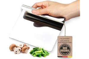 Hausfelder VIELZWECK-KÜCHENHELFER aus 18/10 Edelstahl, 12x14 cm - Gemüseschaufel, Küchenspachtel, Kochschaufel (1 Stück)