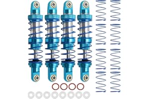 RXZIXYL Paquete de 4 amortiguadores delanteros y traseros RC de 70 mm, 80 mm, 90 mm, 100 mm, 110 mm, 120 mm, amortiguador de resorte montado ajustable, amortiguador de aceite axial SCX10 para coche de