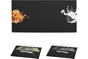 CHARMLINE Tappeto barbecue da esterno, Adatto a piccoli barbecue da esterno, tappeto ignifugo protegge il tavolo della griglia e il prato (100×50 cm)