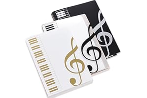 NINEWORD Music File Folder Document Wallets A4 Size Sheet Music Folder Music Themed Plastic Wallets Storage Folder with Pocket (3, Black，Transparent，White)