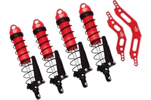 Mesimsple New Version Shocks And Front Rear Shock Tower for 1/10 Arrma Granite Senton 4x4 3S Blx & Mega 550 Upgrades Part