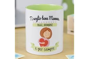 LA MENTE ES MARAVILLOSA - Tazza con Frase e Disegno Divertente (Ti voglio bene mamma, oggi, domani e per sempre) Regalo per Mamma