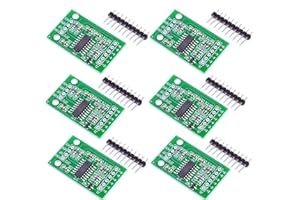 DUBEUYEW 6Pcs HX711 Modulo sensore di pressione del peso Modulo AD di precisione a 24 bit Cella di carico a doppio canale compatibile con Arduino fai da te