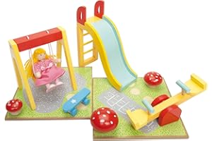 Le Toy Van - Wooden Outdoor Garden Dolls House Accessories Play Set For Dolls Houses, Daisylane Dolls House Furniture Sets - Suitable For Ages 3+