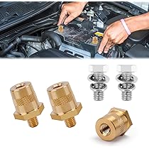 BUNTOR M8 Batteriepoladapter Set - Messing Adapter Mit Edelstahlschrauben Für Boote & LKWs