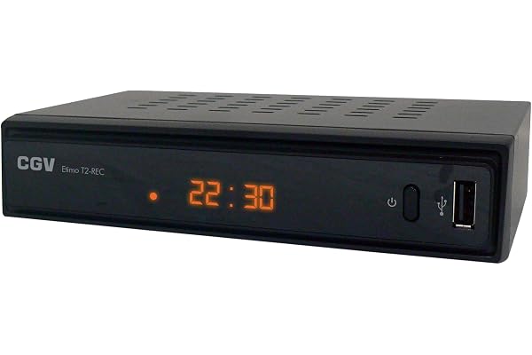 CGV Etimo T2-REC Récepteur/Enregistreur TNT HD pour les chaines gratuites françaises et allemandes