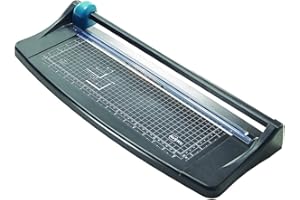 Avery Lightweight A3 Paper Trimmer, Photo and Paper Cutter, 5-Sheet Capacity, Self-Sharpening Blade, Black & Teal (TR003)