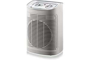 Rowenta SO6510F2 Radiator and Blower Fan Instant Comfort Aqua Auxiliary Heating Bathroom Ventilation Hot Cold 2 Speeds 2400W Quiet Gray