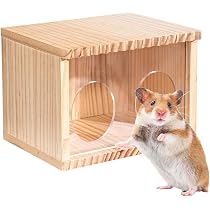 Hamster Hideout Pet Mouse Rat Gerbil Double Layer Villa Small Rat ...