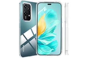 Fitudoos Coque en Silicone Compatible avec Honor 200 Lite 5G,Très Mince Transparent Étui de Protection en Silicone, Anti-Chocs,Anti-Jaunissement HD Clair Coque,Transparent.