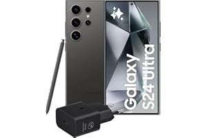 Samsung Galaxy S24 Ultra Smartphone AI, Caricatore incluso, Display 6.8'' QHD+ Dynamic AMOLED 2X, Fotocamera 200MP, RAM 12GB, 256GB, 5.000 mAh, Titanium Black [Versione italiana]