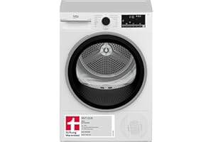 Beko B3T4224SD Wärmepumpentrockner, Wäschetrockner, 8 kg, allergikergeeignet, Hygiene Trocknen & Hygiene Auffrischen, SteamCure Dampffunktion, 15 Programme, Express, Weiß