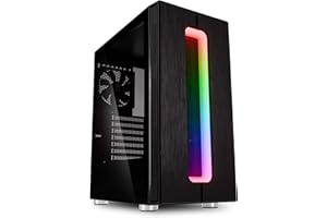 KOLINK Nimbus -Case RGB Mid-Tower ATX (SECC 1mm)- per PC Gaming con Pannello Laterale in Vetro temperato
