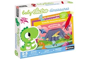 Nathan Dino Baby Electro Dinosaurios-Juego Educativo electrónico autocorrectivo para niños a Partir de 2 años, Multicolor, pequeño (Diset 31623)