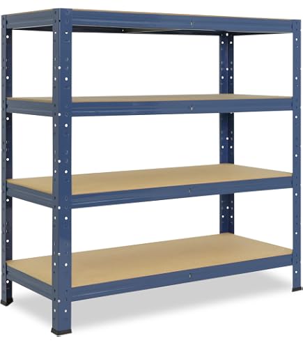 Shelfplaza Étagère Charge Lourde 115x120x60 Cm – 3 Niveaux Métallique Galvanisé – 175 Kg Par Niveau – Garage Cave Atelier