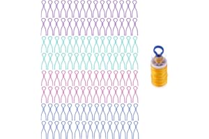 XM-Amigo 120 Pieces Bobbin Thread Holders Thread Buddies Clips Sewing Machine Accessories for Thread Spool Organizing, 30Pcs*4 Colors