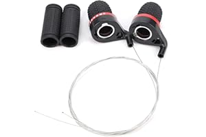 VBESTLIFE Mountain Bicycle Speed Shifter Rubber Derailleur Handle Bike Twist Grip Shift Transmission Twist Grip Gear