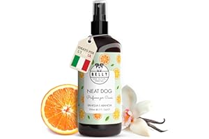 BELLY OUR MUTUAL FRIEND Belly Profumo per cane Vaniglia e Arancia – Spray Deodorante Naturale 250ml – Profumo Dolce Agrumato a Lunga Durata – Delicato, Vegan
