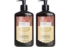 ARGANICARE ARGANICZNY | Szampon przyspieszający wzrost | Przynosi siłę i odporność na włosy | Stymuluje wzrost | Odżywia i nawilża włosy | Wyprodukowano we Francji | Zestaw 2x400ML