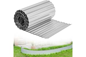 RAM ONLINE Ram® Heavy Duty 5M - Borde de Acero galvanizado para césped (16,5 cm de Alto) (1 x 5 m)