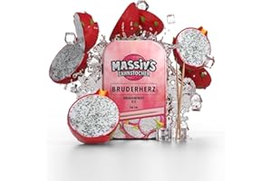 Massiv's Zahnstocher - Zahnstocher mit Geschmack – BRUDERHERZ Dragonfruit Ice – 100 aromatisierte Zahnstocher – frischer Atem – stylische Metalldose – vegan, zuckerfrei, kalorienfrei