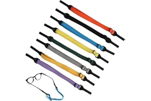 Greacesrio 8 Stück Verstellbarer Brillenband, Kinder Sport Elastisches Anti Rutsch Brillenbänder, Damen Herren Eyeglasses Strap Brillenkordel für Sportbrille Sonnenbrille (Multicolour)