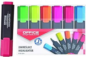 ‎OFFICER PRODUCTS Unbekannt 17055219-99 Marker Tekstowy, Wielokolorowy, 6 sztuk