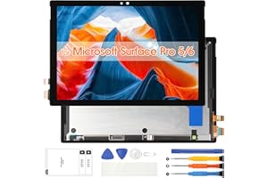 ATWIST pour Microsoft Surface Pro 5 1796 / Pro 6 1807 12.3 LCD Display - pour Surface Pro 6 LCD Écran Tactile Remplacement Digitizer LCD pour Surface Pro 5 1796 Panneau Verre Full Assemblée Réparation